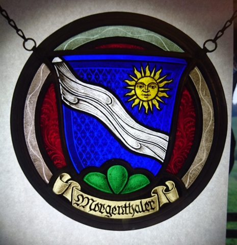 Morgenthaler-Wappen auf Glas